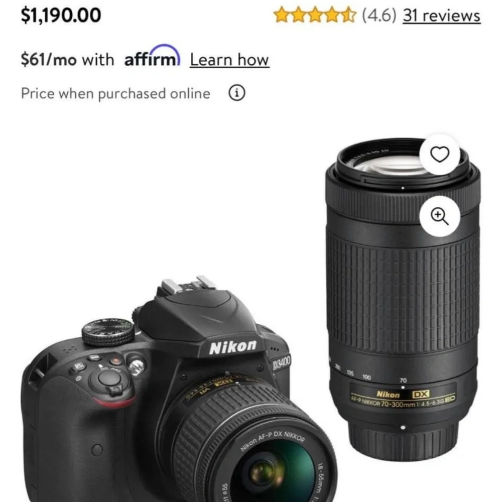 D3400 Camera